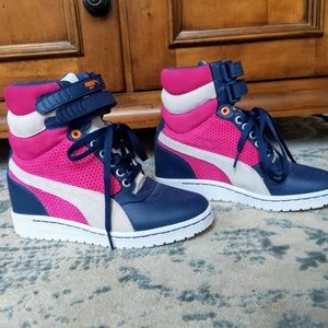 PUMA High Tops Wedge Shoes - Size 6